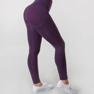 ALPHALETE Revival Legging Dark Purple Color Size small